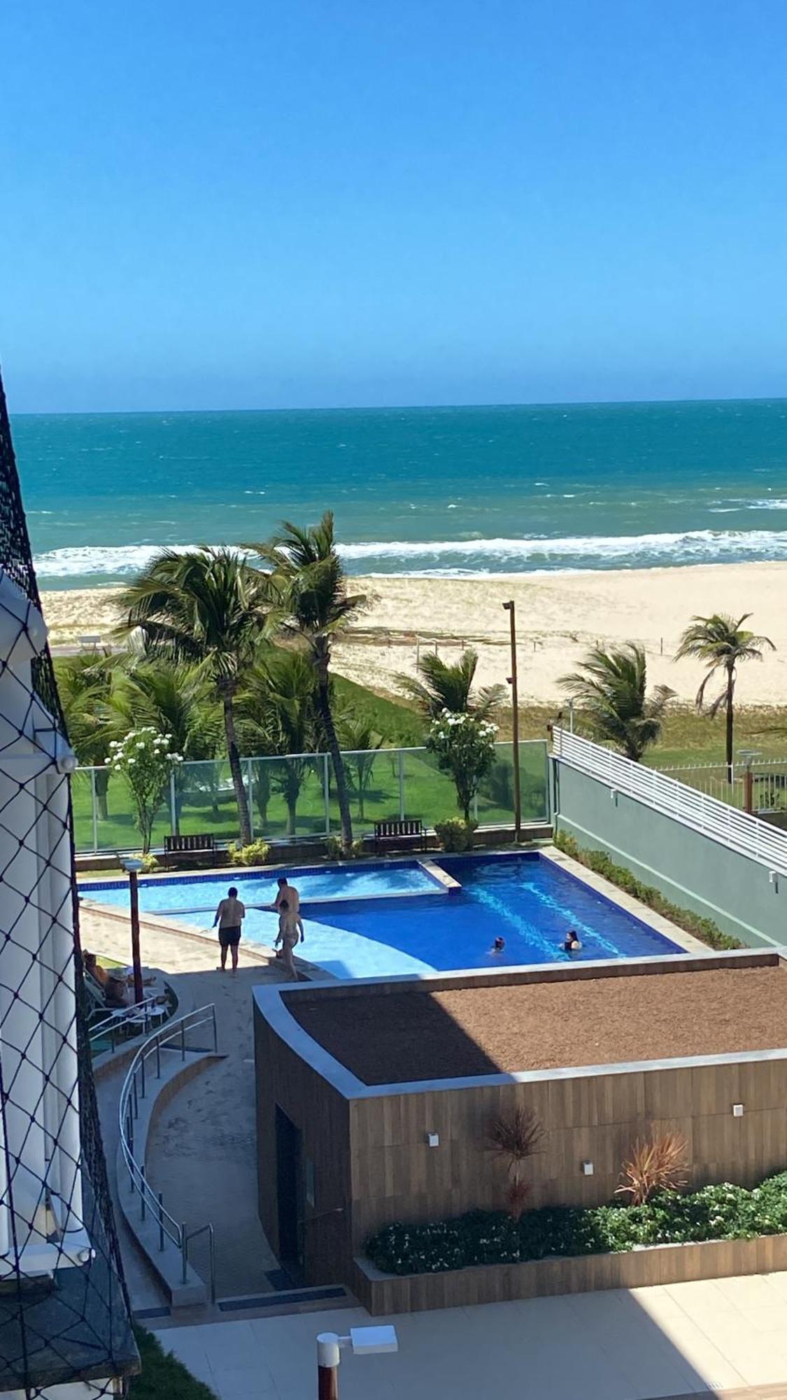 Apto Vista Mar E Pe Na Areia No Beach Way A 300M Do Beach Park Aquiraz Exterior foto